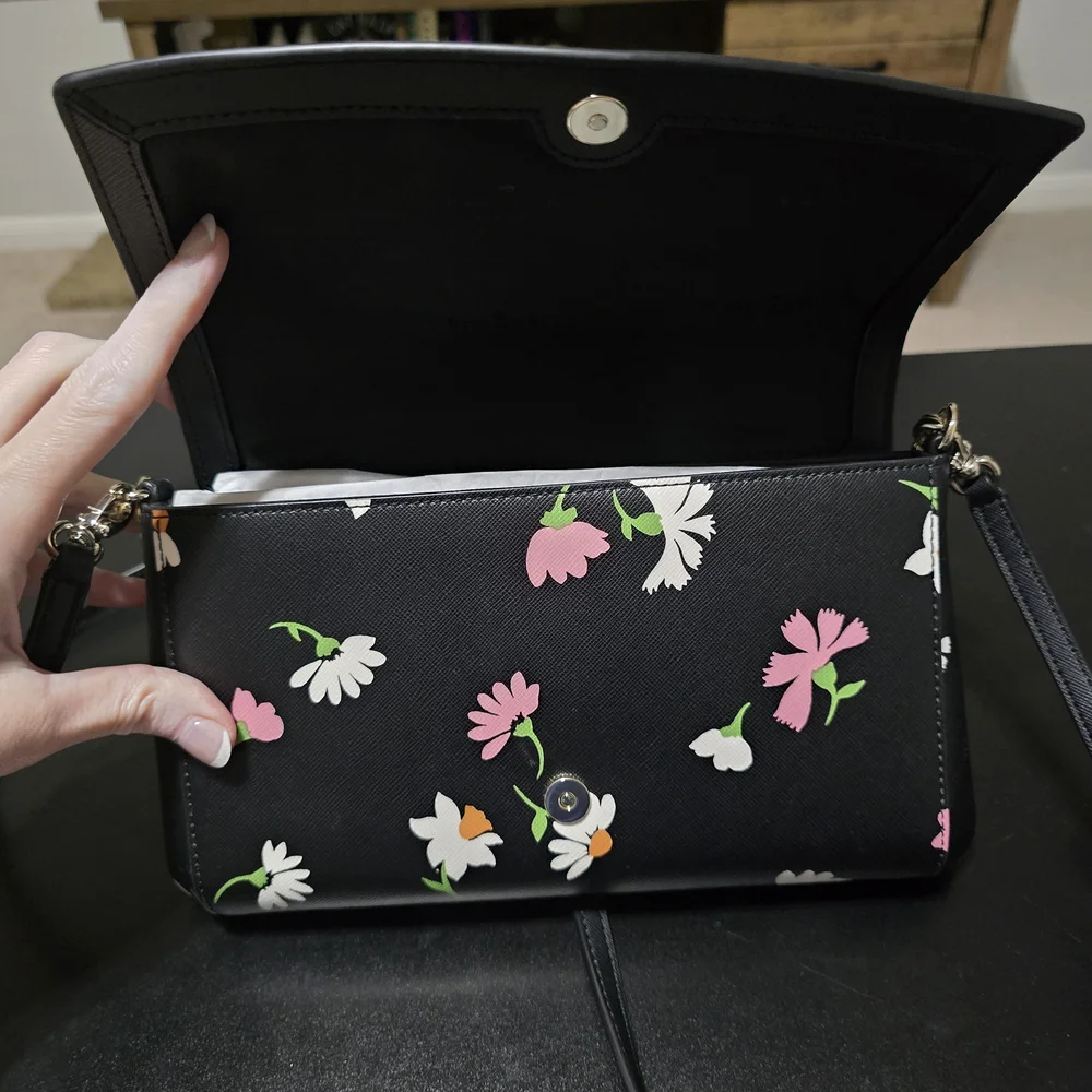 Kate Spade Black Floral Women's Bag, Brand New!! - Picture 6 of 7